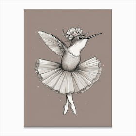 Ballerina Hummingbird Canvas Print