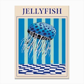 Jellyfish Seafood Poster Canvas Print