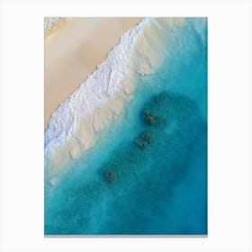 Aerial View Of A Beach 171 Canvas Print