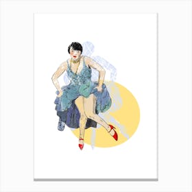 The Red Shoe Shuffle Canvas Print