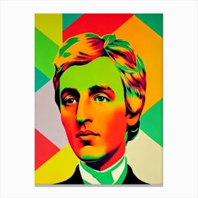 Frédéric Chopin Colourful Pop Art Canvas Print