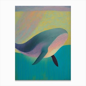 Whale Abstract Painting 2 Canvas Print