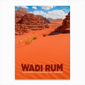 Wadi Rum, Jordan Canvas Print