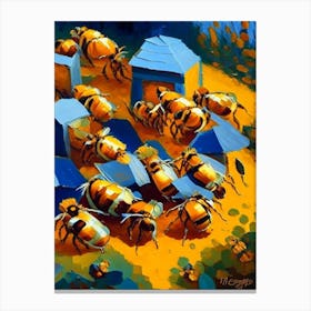 Colony Of Bees 1 Painting Canvas Print