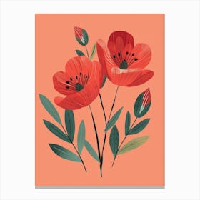 Poppies 66 Canvas Print