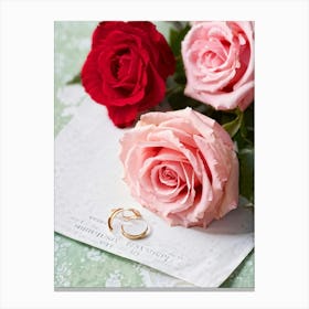 A Closeup Of A Rose The Archetype Of Romance And Beauty Rendered In Vibrant Hues Such As Tender Pi (1) 2 Canvas Print