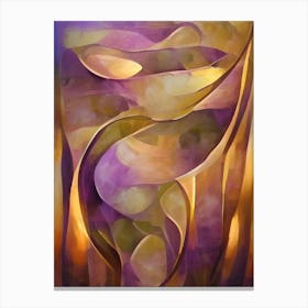 Abstract Purple Painting Canvas Print