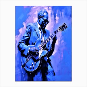 Blues Soul Series 6 - Guitarist Haze Canvas Print