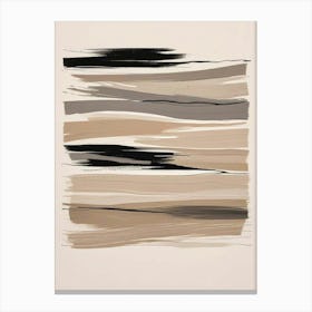 Muted Neutrals Abstract 11 Living Room Art Print (8) Canvas Print