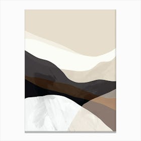 Serenity In Shape Minimalist Style Canvas Print