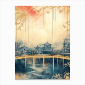 The Golden Bridge Asia Canvas Print