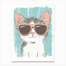 Cat In Sunglasses 13 Canvas Print