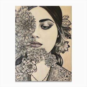 'The Flower Girl' Canvas Print