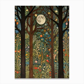 William Morris Moonlight In The Forest 86 Canvas Print