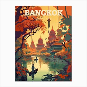 Bangkok Thailand Painting Canvas Print
