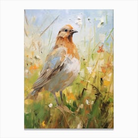 Bird Painting Pigeon 2 Canvas Print