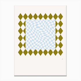 Pattern Clash Poster 4 Canvas Print