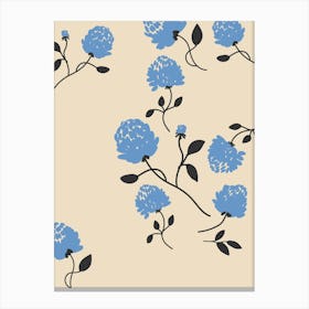 Blue Flowers Canvas Print