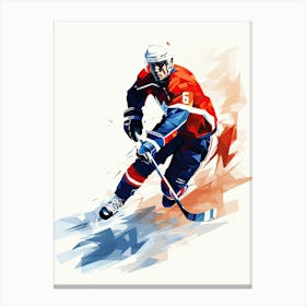 Ice Hockey Player In Action 1 Canvas Print