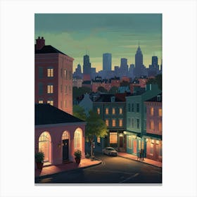 Night cityscape 2 Canvas Print