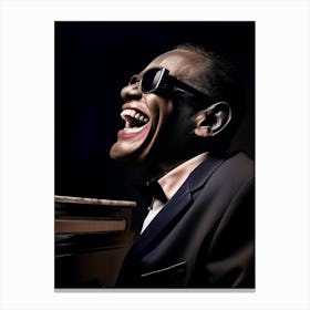 Color Photograph Of Ray Charles Canvas Print