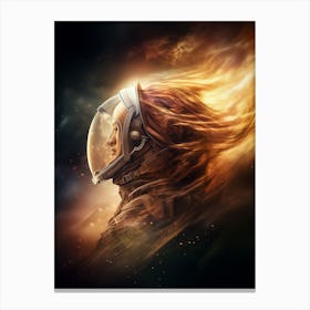 A Spacefarer S Portrait Canvas Print