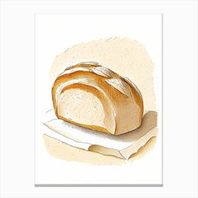 Sourdough Bread Bakery Product Quentin Blake Illustration 2 Canvas Print