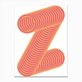 Letter Z Canvas Print