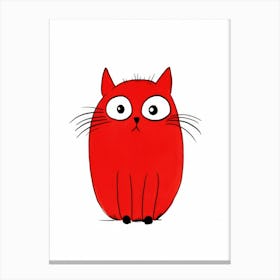 Red Cat Canvas Print