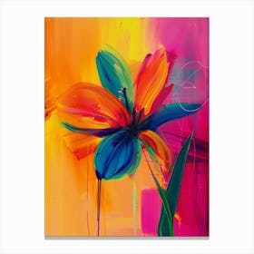 Abstract Flower Painting 6 Canvas Print