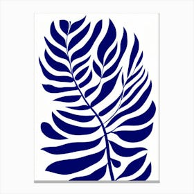 Rubber Plant Stencil Style Canvas Print