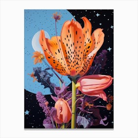 Surreal Florals Tulip 1 Flower Painting Canvas Print
