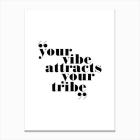 Your Vibe Attracts Canvas Print