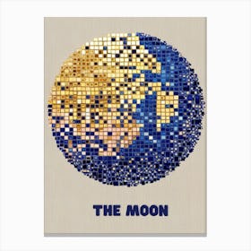 Disco The Moon Canvas Print