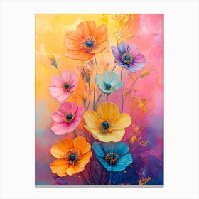 Colorful Flowers 2 Canvas Print