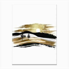 Snowy Landscape 4 Canvas Print