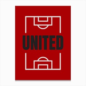 United football red Canvas Print