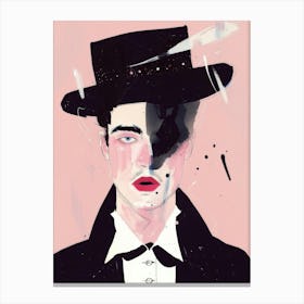 Man In A Top Hat Canvas Print