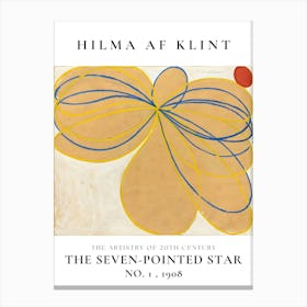 Hilma Af Klint Seven Pointed Star Canvas Print