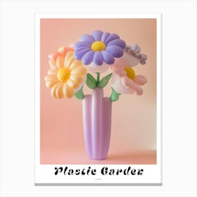 Dreamy Inflatable Flowers Poster Asters 3 Canvas Print