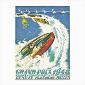 GRAND-PRIX GENEVE, 1948 Canvas Print