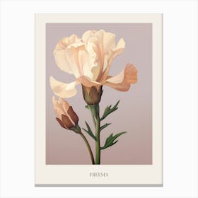 Floral Illustration Freesia 2 Poster Canvas Print