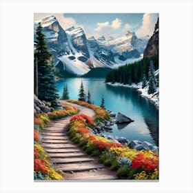 Path To The Lake Canvas Print