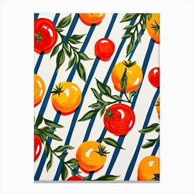 Cherry Tomatoes Summer Illustration 3 Canvas Print