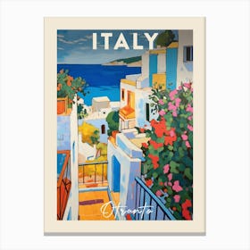 Otranto Italy 3 Fauvist Painting Travel Poster Canvas Print