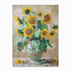 A World Of Flowers Sunflowers 5 Painting Canvas Print