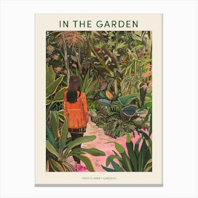 In The Garden Poster Tresco Abbey Gardens United Kingdom 3 Canvas Print