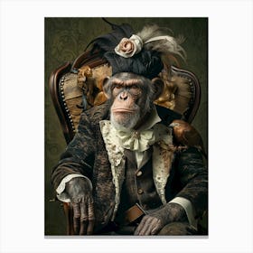 Chimpanzee Portrait Canvas Print