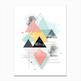 Abstract Triangles 4 Canvas Print