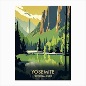 Yosemite National Park Vintage Travel Poster 9 Canvas Print